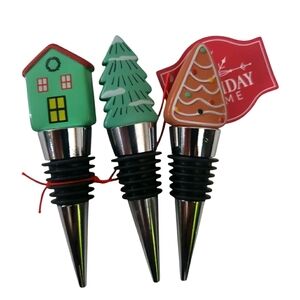 🔥SALE🔥 Christmas Resin & Alloy Wine  Stoppers